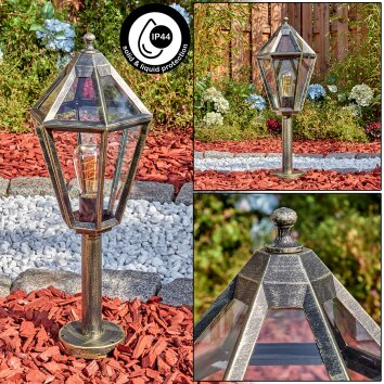 Falfosa outdoor light, pedestal light, path light black, 1-light source