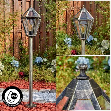 Falfosa outdoor light, path light gold, black, 1-light source