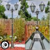 Falfosa outdoor light, lamp post, path light gold, black, 2-light sources