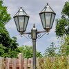 Falfosa outdoor light, lamp post, path light gold, black, 2-light sources