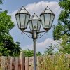 Falfosa outdoor light, lamp post, path light gold, black, 3-light sources