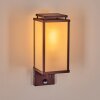 Cadafaes outdoor wall light rust-coloured, 1-light source, Motion sensor