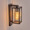 Tourega outdoor wall light black, 1-light source