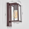 Tourega outdoor wall light rust-coloured, 1-light source