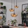 Mertola hanging light, globe light black, 5-light sources