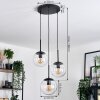 Gastor hanging light, globe light 30 cm clear, 3-light sources