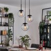 Gastor hanging light, globe light 30 cm clear, 3-light sources