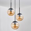 Gastor hanging light, globe light 30 cm Amber, 3-light sources