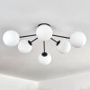 Gastor ceiling light, globe light white, 6-light sources