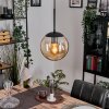 Gastor hanging light, globe light Amber, 1-light source