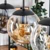 Gastor hanging light, globe light Amber, clear, Smoke-coloured, 3-light sources