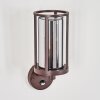 Martinha outdoor wall light rust-coloured, 1-light source, Motion sensor