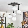 Gastor ceiling light, globe light white, 5-light sources