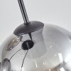 Soutinho hanging light, globe light clear, Smoke-coloured, 4-light sources