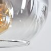 Soutinho hanging light, globe light clear, Smoke-coloured, 4-light sources