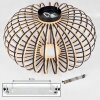 Oravi ceiling light black, 1-light source