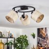 Sabadim ceiling light black, 3-light sources