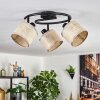 Sabadim ceiling light black, 3-light sources