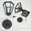 Falfosa outdoor wall light black, 1-light source