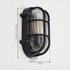 Godel outdoor wall light black, 1-light source