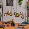 Sacoselo hanging light, globe light black, 9-light sources