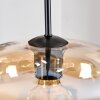 Mertola hanging light, globe light black, 3-light sources