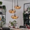 Mertola hanging light, globe light black, 3-light sources