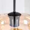 Mertola hanging light, globe light black, 3-light sources