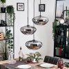 Mertola hanging light, globe light black, 3-light sources