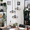 Mertola hanging light, globe light black, 3-light sources