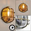 Godel outdoor wall light gold, black, 1-light source