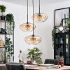 Mertola hanging light, globe light black, 3-light sources