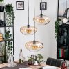 Mertola hanging light, globe light black, 3-light sources