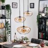 Mertola hanging light, globe light black, 3-light sources