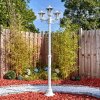 Loria outdoor light, lamp post, path light white, 3-light sources