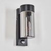 Encoberta outdoor light, outdoor wall light black, 1-light source, Motion sensor