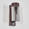 Encoberta outdoor light, outdoor wall light rust-coloured, 1-light source, Motion sensor