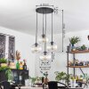 Koyoto hanging light, globe light 35 cm clear, 4-light sources