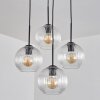 Koyoto hanging light, globe light 35 cm clear, 4-light sources