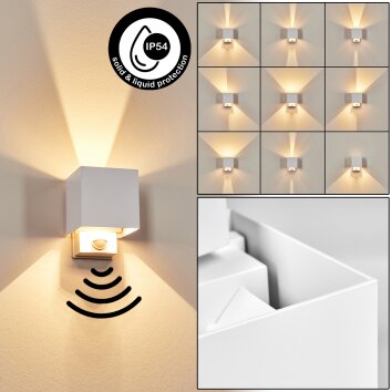 Almodofa outdoor wall light, Up & Down Light white, 1-light source, Motion sensor