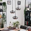 Mertola hanging light, globe light black, 3-light sources