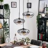 Mertola hanging light, globe light black, 3-light sources