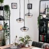 Mertola hanging light, globe light black, 3-light sources