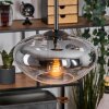 Mertola hanging light, globe light black, 3-light sources