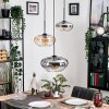 Mertola hanging light, globe light black, 3-light sources