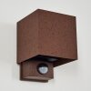 Almodofa outdoor wall light, Up & Down Light rust-coloured, 1-light source, Motion sensor