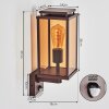 Cadafaes outdoor wall light rust-coloured, 1-light source, Motion sensor