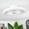 Benasal ceiling light, Ceiling fan light white, 1-light source, Remote control