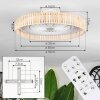 Benasal ceiling light, Ceiling fan light Ecru, white, 1-light source, Remote control