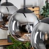 Gastor hanging light, globe light black, 3-light sources